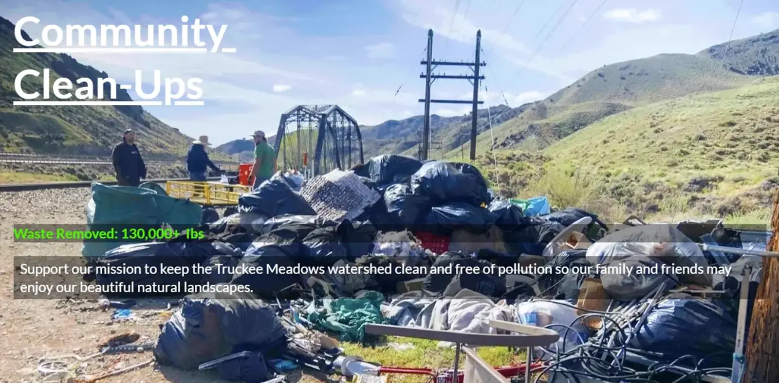 GreenVibe World community cleanups and Truckee River volunteer cleanup events in Reno Sparks Nevada